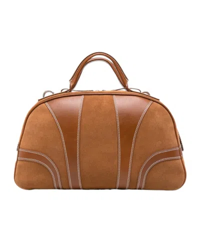 Dries Van Noten Top-handle Shoulder Bag In Brown