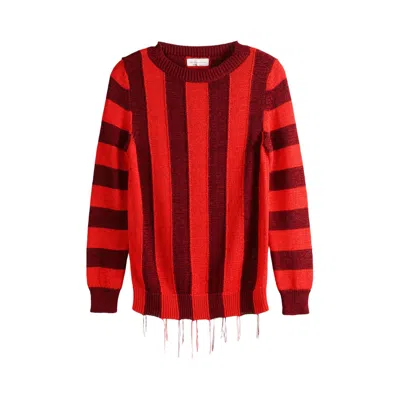 Pre-owned Dries Van Noten Topic Sweater 'bordeaux' | Brown | Women's Size S