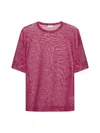 Dries Van Noten Print Mesh T-shirt In Red