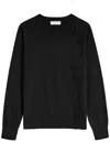 Dries Van Noten Torea Off-centered Button Wool Cardigan In Black