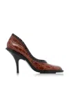 Dries Van Noten Tortoise-effect Leather Pumps In Brown