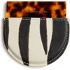Dries Van Noten Resin Mirror & Zebra Print Leather Case