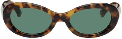 Dries Van Noten Tortoiseshell Sunglasses In Brown