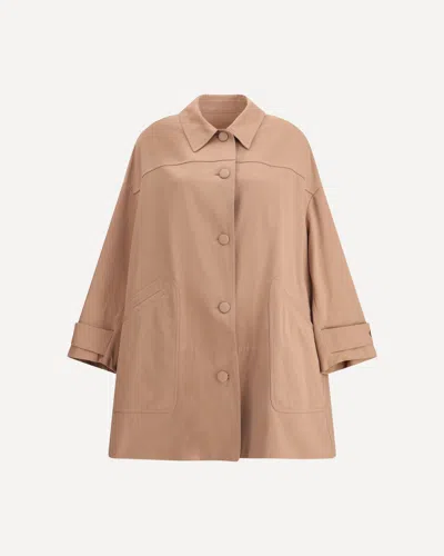 Dries Van Noten Women Trench Coat In Brown