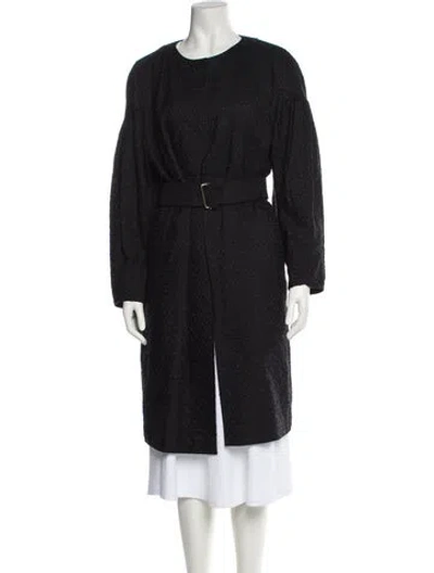 Pre-owned Dries Van Noten Trench Coat In Black