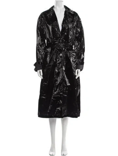 Pre-owned Dries Van Noten Trench Coat In Black