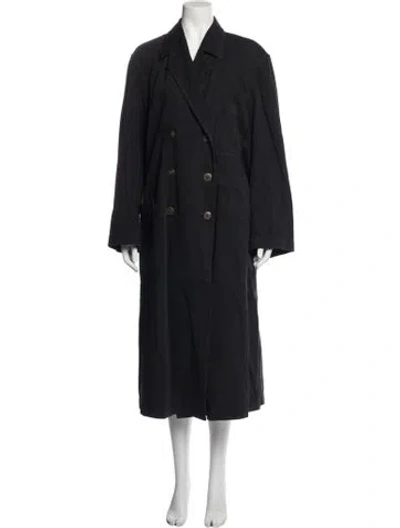 Pre-owned Dries Van Noten Trench Coat In Black