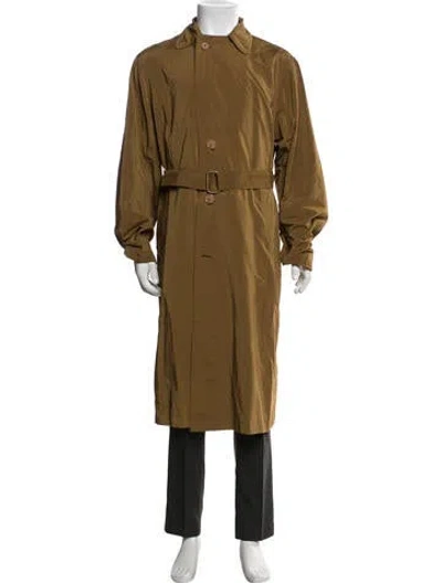 Pre-owned Dries Van Noten Trench Coat In Brown