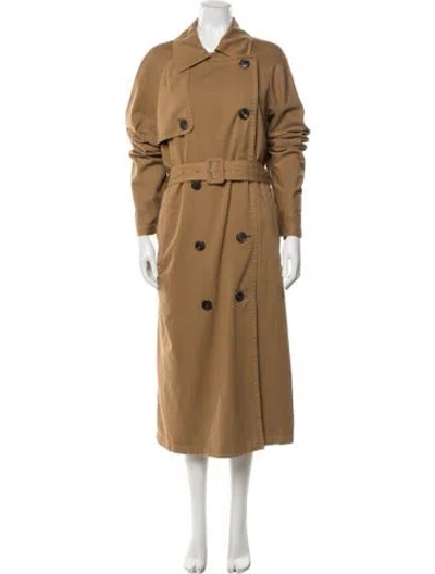 Pre-owned Dries Van Noten Trench Coat In Brown