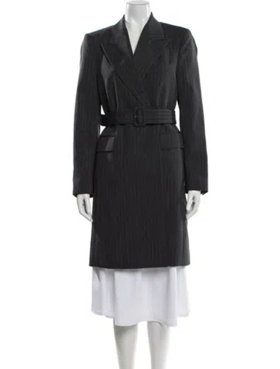Pre-owned Dries Van Noten Trench Coat In Gray