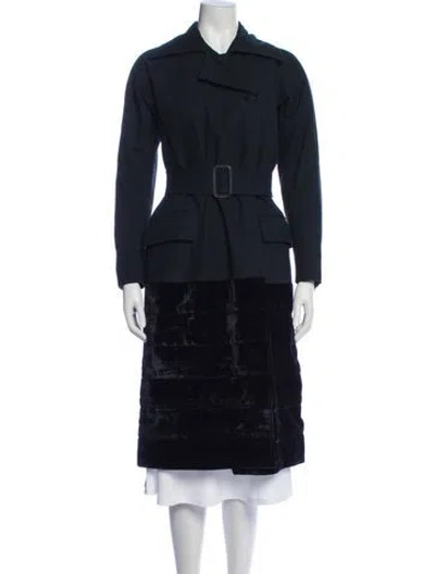 Pre-owned Dries Van Noten Trench Coat In Gray