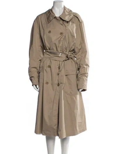 Pre-owned Dries Van Noten Trench Coat In Neutrals