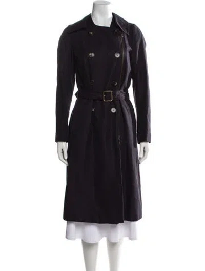 Pre-owned Dries Van Noten Trench Coat In Purple