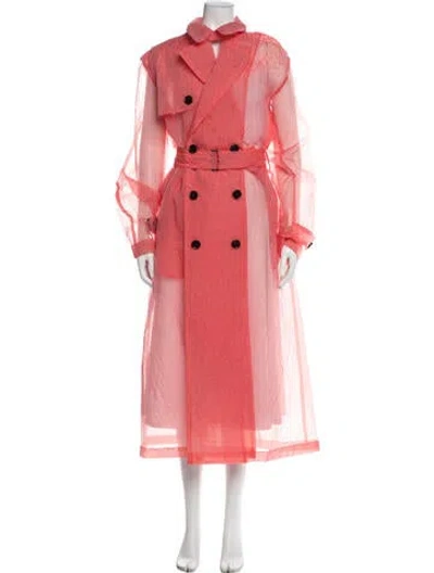 Pre-owned Dries Van Noten Trench Coat W/ Tags In Pink