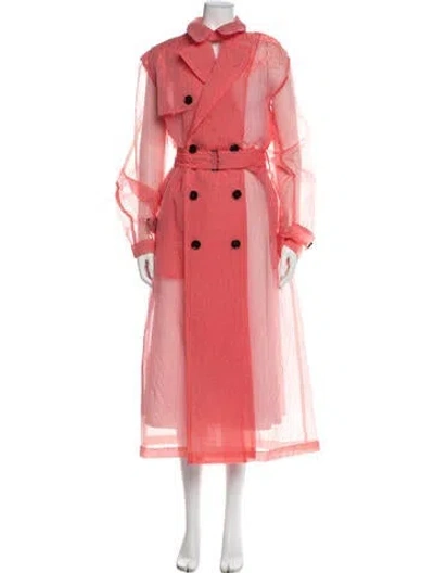 Pre-owned Dries Van Noten Trench Coat W/ Tags In Pink