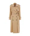 Dries Van Noten Risto Washed Cotton Poplin Trench Coat In Nude