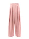 Dries Van Noten Pamplona Wide-leg Wool Trousers In Pink