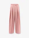 Dries Van Noten Pamplona Wide-leg Wool Trousers In Pink