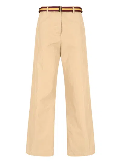 Dries Van Noten Trousers In Beige