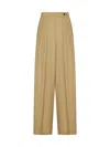 Dries Van Noten Viscose And Wool-blend Trousers In Sand