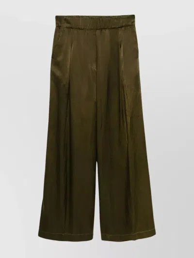 DRIES VAN NOTEN TROUSERS WIDE-LEG PLEATED FRONT