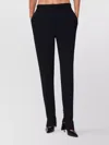 Dries Van Noten Black Trousers With Slits And Buttons Women In Black