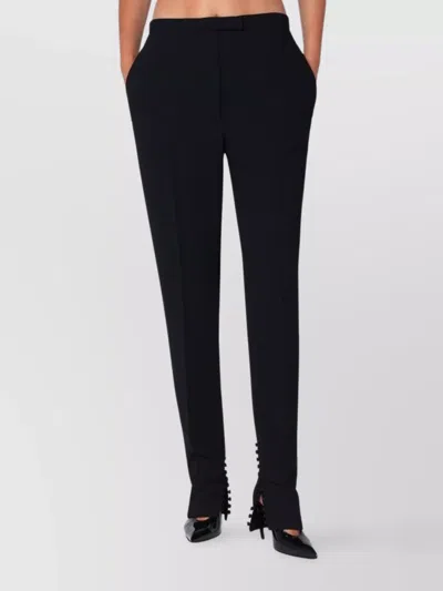DRIES VAN NOTEN TROUSERS WITH SLITS AND BUTTONS