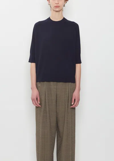 Dries Van Noten Tuan Merino Wool Sweater In Navy 509