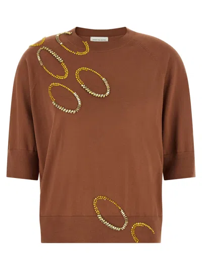 Dries Van Noten Tuan Sweater In Brown