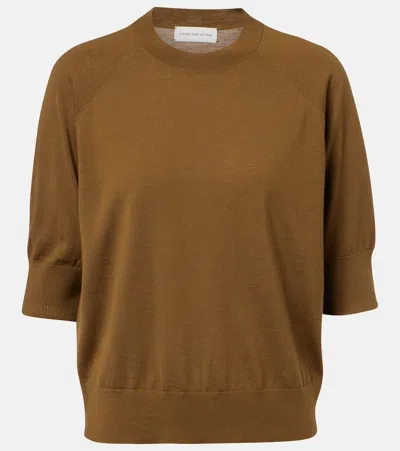 Dries Van Noten Tuan Wool Sweater In Green
