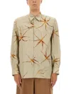 Dries Van Noten Floral Long Sleeve Tulip Print Top In Neutral