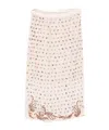 Dries Van Noten Sokna Embellished Midi Skirt In Neutral