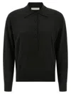 Dries Van Noten Long-sleeved Polo Sweater