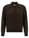Dries Van Noten 09040-tuno 2700 Knit Polo Knitwear Brown In Brown
