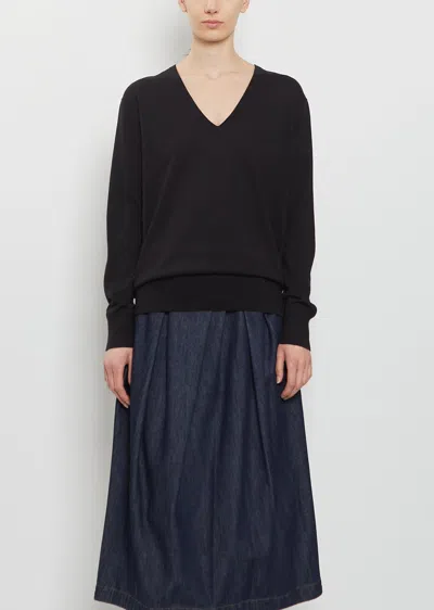 Dries Van Noten Tuomas Merino Wool Sweater In Black