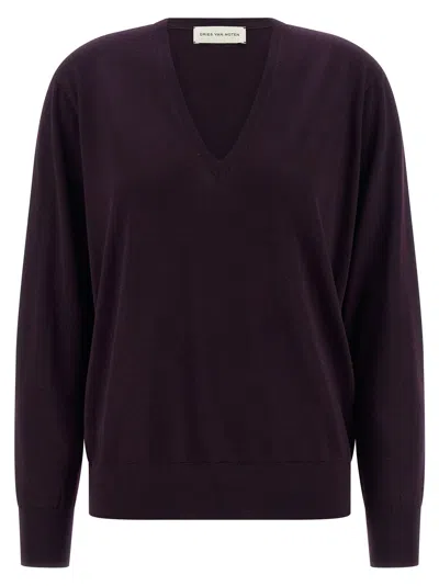 Dries Van Noten Tuomas Sweater In Purple