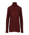 Dries Van Noten Turtleneck Sweater Knitwear Bordeaux In Burgundy