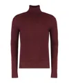 Dries Van Noten Sweater With A Turtleneck In Wool In Brown