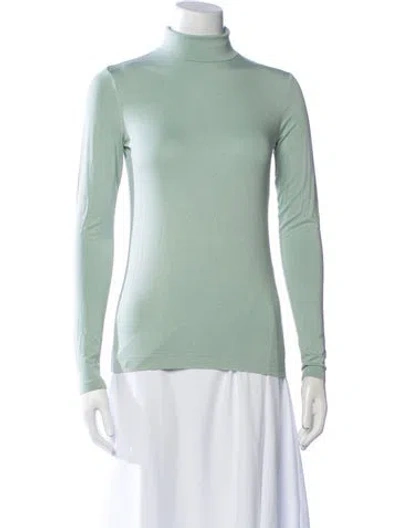 Pre-owned Dries Van Noten Turtleneck Long Sleeve Sweatshirt In Green