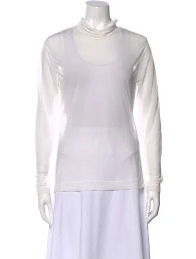 Pre-owned Dries Van Noten Turtleneck Long Sleeve Sweatshirt In Neutral