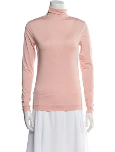 Pre-owned Dries Van Noten Turtleneck Long Sleeve Sweatshirt In Pink