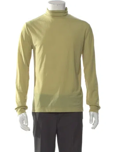 Pre-owned Dries Van Noten Turtleneck Long Sleeve T-shirt W/ Tags In Green