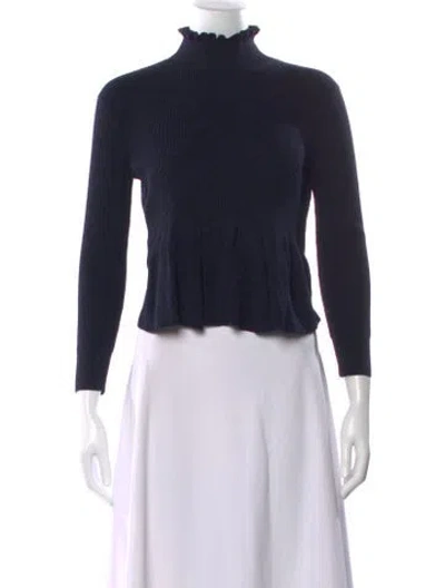 Pre-owned Dries Van Noten Turtleneck Sweater In Blue