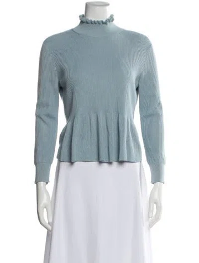 Pre-owned Dries Van Noten Turtleneck Sweater In Blue