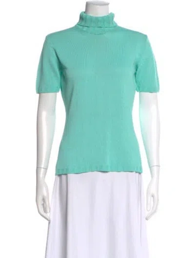 Pre-owned Dries Van Noten Turtleneck Sweater In Green
