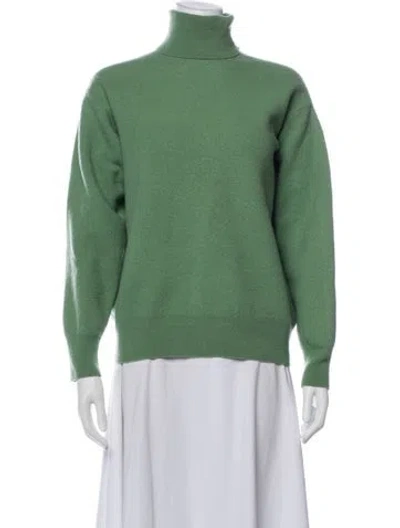 Pre-owned Dries Van Noten Turtleneck Sweater In Green