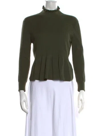 Pre-owned Dries Van Noten Turtleneck Sweater In Green