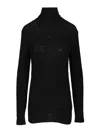 Dries Van Noten Turtleneck Sweater Knitwear Black In Black