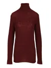 Dries Van Noten Turtleneck Sweater Knitwear Bordeaux In Burgundy