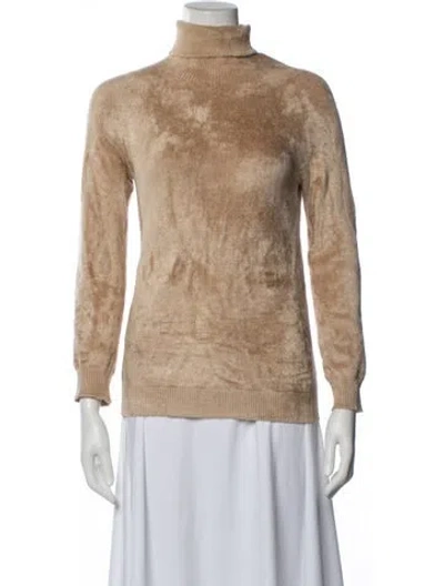 Pre-owned Dries Van Noten Turtleneck Sweater In Neutrals